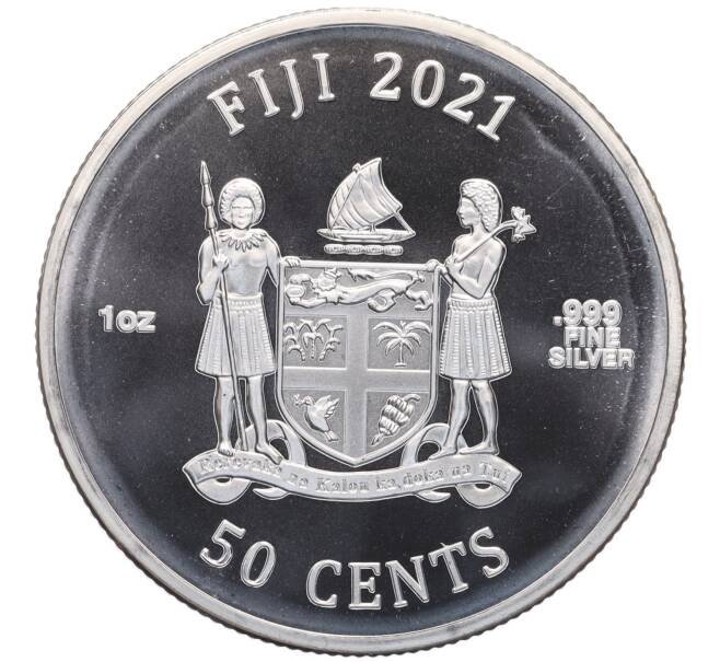 Монета 50 центов 2021 года Фиджи «Шрек» (Артикул: K10-3279) — Фото №2
