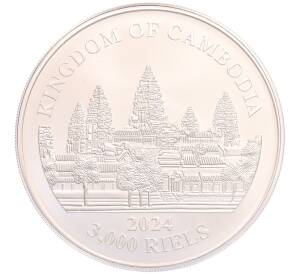 3000 риелей 2024 года Камбоджа «Потерянные тигры Камбоджи» (Цветное покрытие) — Фото №2