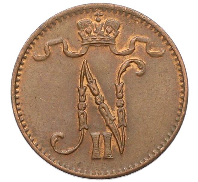 Монета 1 пенни 1915 года Русская Финляндия (Артикул: K10-3299) — Фото №2