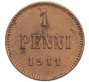 1 пенни 1911 года Русская Финляндия