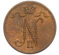 Монета 1 пенни 1916 года Русская Финляндия (Артикул: K10-3307) — Фото №2