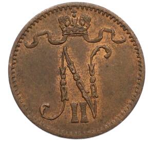 1 пенни 1914 года Русская Финляндия — Фото №2