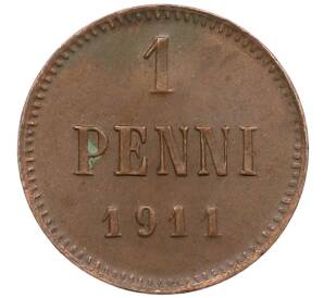 1 пенни 1911 года Русская Финляндия