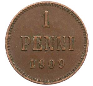 1 пенни 1909 года Русская Финляндия — Фото №1