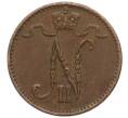 Монета 1 пенни 1914 года Русская Финляндия (Артикул: K10-3324) — Фото №2