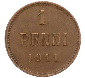 1 пенни 1911 года Русская Финляндия