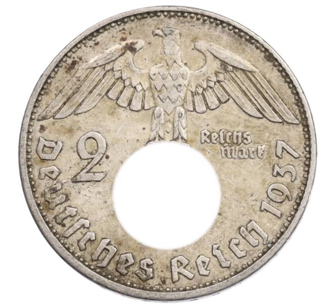 Монета 2 рейхсмарки 1937 года E Германия (Артикул: K10-3632) — Фото №1