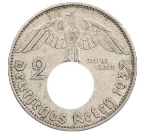 2 рейхсмарки 1937 года D Германия — Фото №1