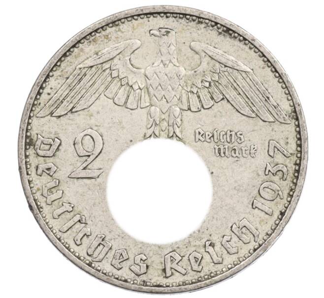 Монета 2 рейхсмарки 1937 года A Германия (Артикул: K10-3640) — Фото №1