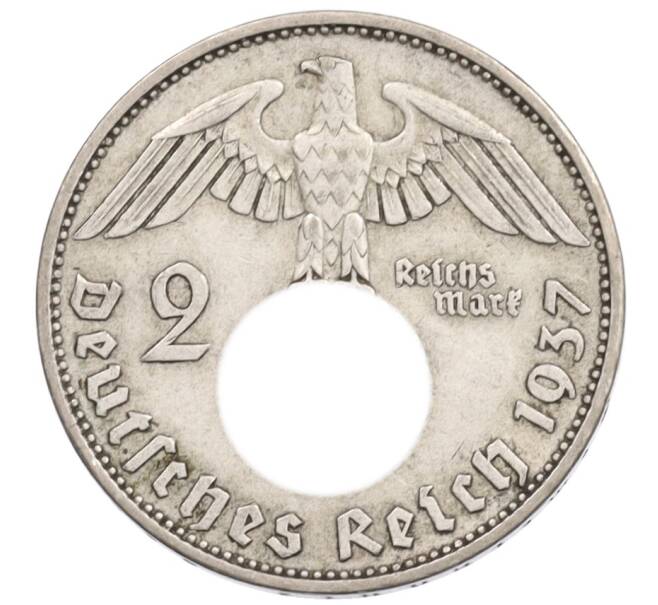 Монета 2 рейхсмарки 1937 года A Германия (Артикул: K10-3641) — Фото №1