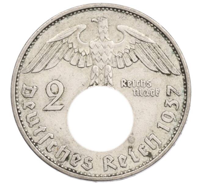 Монета 2 рейхсмарки 1937 года A Германия (Артикул: K10-3642) — Фото №1