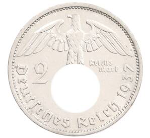 2 рейхсмарки 1937 года F Германия — Фото №1