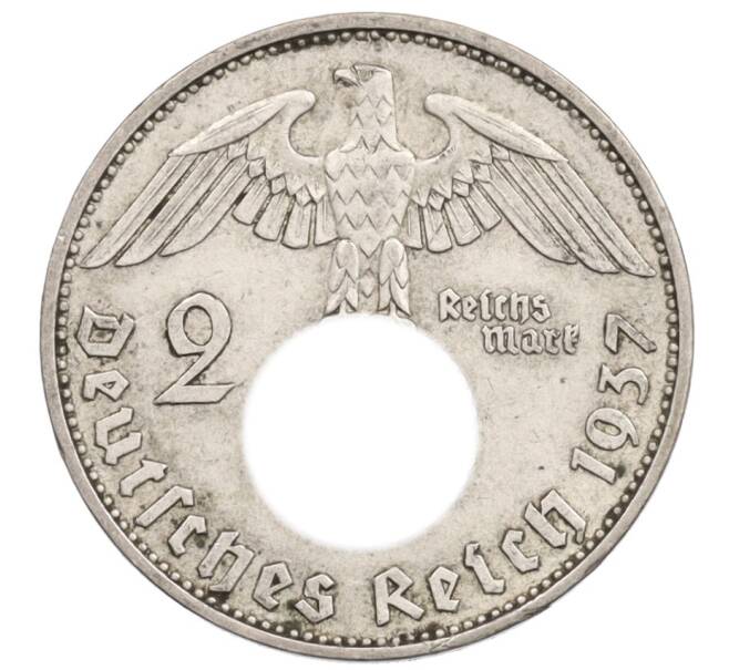 Монета 2 рейхсмарки 1937 года A Германия (Артикул: K10-3646) — Фото №1