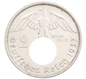 2 рейхсмарки 1937 года F Германия — Фото №1