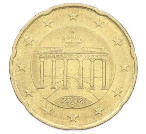 20 евроцентов 2002 года D Германия — Фото №1