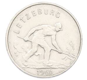 1 франк 1955 года Люксембург — Фото №1