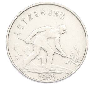 1 франк 1955 года Люксембург — Фото №1