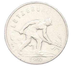 1 франк 1960 года Люксембург — Фото №1