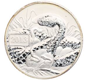 5 долларов 2013 года Токелау «Восточный календарь — Год Змеи» — Фото №1