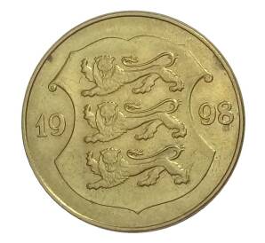 1 крона 1998 года Эстония — Фото №1