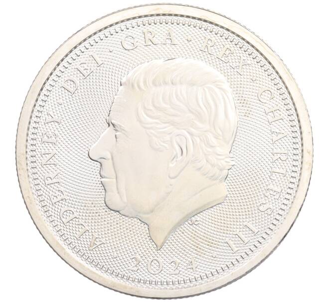 Монета 1 унция 2024 года Олдерни «80-летие высадки в Нормандии (День D)» (Артикул: K10-3740) — Фото №2