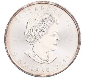 5 долларов 2016 года Канада «Кленовый лист» — Фото №2