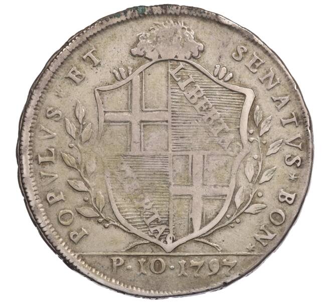 Монета 1 скудо (10 паоли) 1797 года Болонья (Артикул: K10-3765) — Фото №2