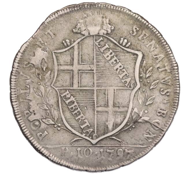 Монета 1 скудо (10 паоли) 1797 года Болонья (Артикул: K10-3766) — Фото №2