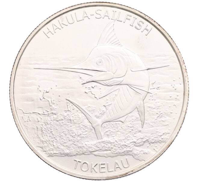 Монета 5 долларов 2016 года Токелау «Морские жители Токелау — Парусник» (Артикул: K10-3783) — Фото №1