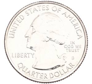 1/4 доллара (25 центов) 2015 года D США «Национальные парки — №28 Национальная автомагистраль Блу-Ридж»