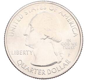 1/4 доллара (25 центов) 2018 года P США «Национальные парки — №41 Национальное побережье живописных камней» — Фото №2