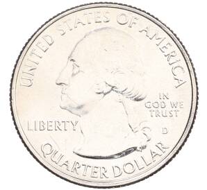 1/4 доллара (25 центов) 2017 года D США «Национальные парки — №38 Водные пути Озарк» — Фото №2