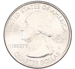 1/4 доллара (25 центов) 2017 года D США «Национальные парки — №38 Водные пути Озарк» — Фото №2