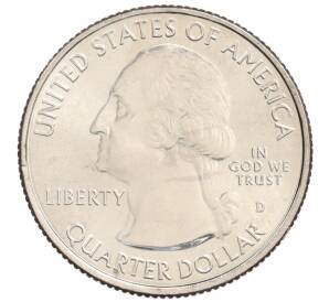 1/4 доллара (25 центов) 2016 года D США «Национальные парки — №33 Харперс Ферри» — Фото №2