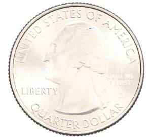 1/4 доллара (25 центов) 2013 года D США «Национальные парки — №20 Национальный мемориал Маунт-Рашмор» — Фото №2