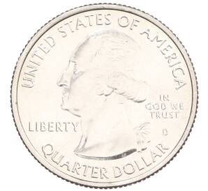 1/4 доллара (25 центов) 2013 года D США «Национальные парки — №20 Национальный мемориал Маунт-Рашмор» — Фото №2