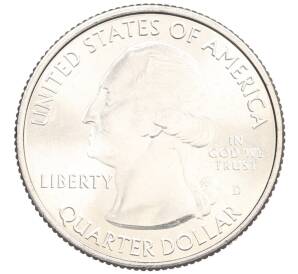 1/4 доллара (25 центов) 2013 года D США «Национальные парки — №20 Национальный мемориал Маунт-Рашмор» — Фото №2
