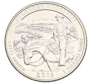 1/4 доллара (25 центов) 2016 года D США «Национальные парки — №34 Национальный парк Теодор-Рузвельт» — Фото №1