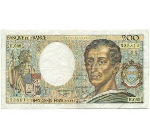 200 франков 1991 года Франция — Фото №1