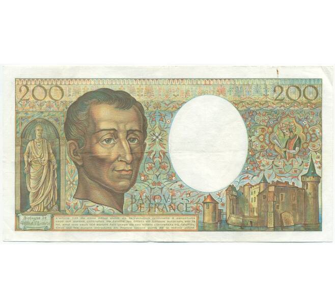 Банкнота 200 франков 1986 года Франция (Артикул: K10-3823) — Фото №2