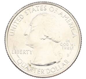 1/4 доллара (25 центов) 2021 года D США «Национальные парки — №56 Национальное историческое место Пилоты из Таскиги» — Фото №2