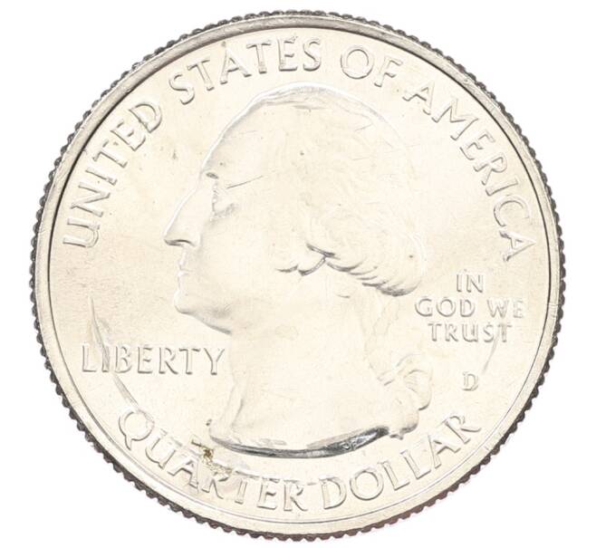 Монета 1/4 доллара (25 центов) 2021 года D США «Национальные парки — №56 Национальное историческое место Пилоты из Таскиги» (Артикул: M2-90148) — Фото №2