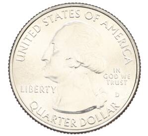 1/4 доллара (25 центов) 2021 года D США «Национальные парки — №56 Национальное историческое место Пилоты из Таскиги» — Фото №2