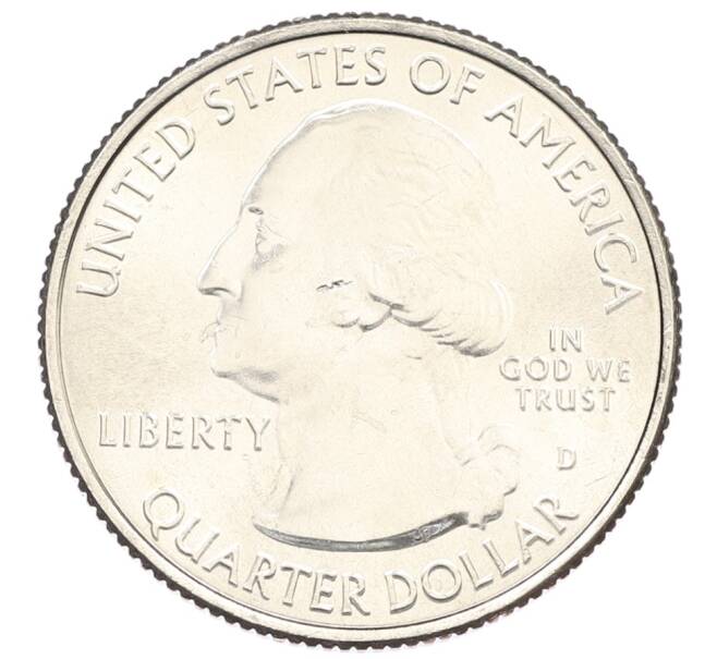Монета 1/4 доллара (25 центов) 2021 года D США «Национальные парки — №56 Национальное историческое место Пилоты из Таскиги» (Артикул: M2-90149) — Фото №2