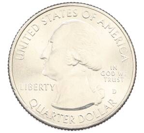 1/4 доллара (25 центов) 2021 года D США «Национальные парки — №56 Национальное историческое место Пилоты из Таскиги» — Фото №2