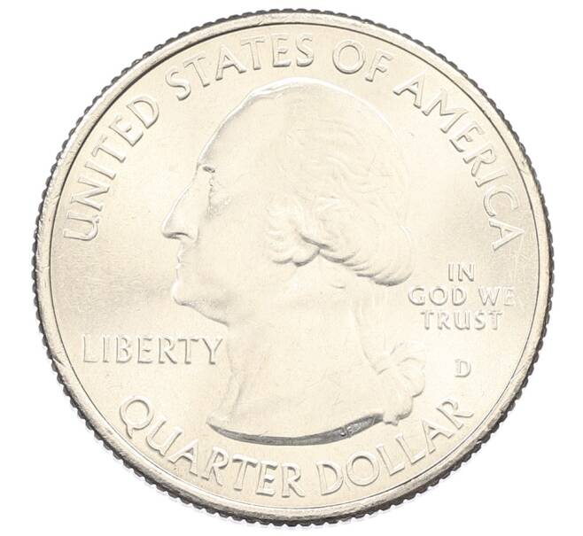 Монета 1/4 доллара (25 центов) 2021 года D США «Национальные парки — №56 Национальное историческое место Пилоты из Таскиги» (Артикул: M2-90150) — Фото №2