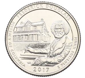 1/4 доллара (25 центов) 2017 года D США «Национальные парки — №37 Национальное историческое место Фредерика Дугласа»