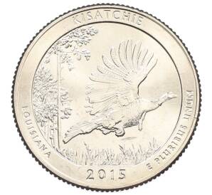 1/4 доллара (25 центов) 2015 года D США «Национальные парки — №27 Национальный заповедник Китсачи»