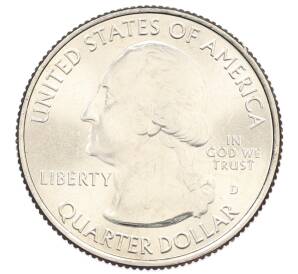 1/4 доллара (25 центов) 2015 года D США «Национальные парки — №27 Национальный заповедник Китсачи»