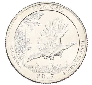 1/4 доллара (25 центов) 2015 года D США «Национальные парки — №27 Национальный заповедник Китсачи»